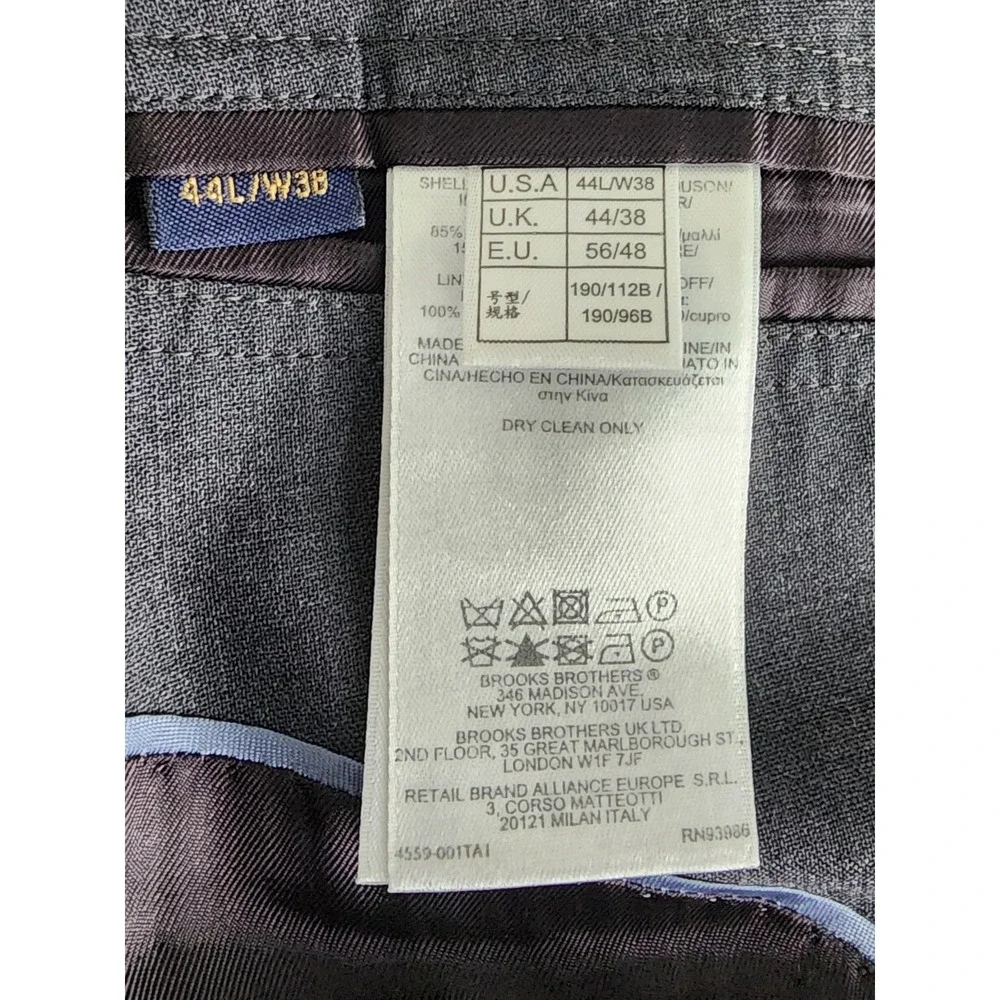 Brooks Brothers Men's Brookscool 2 Button Gray Sports Coat Size 44 L
